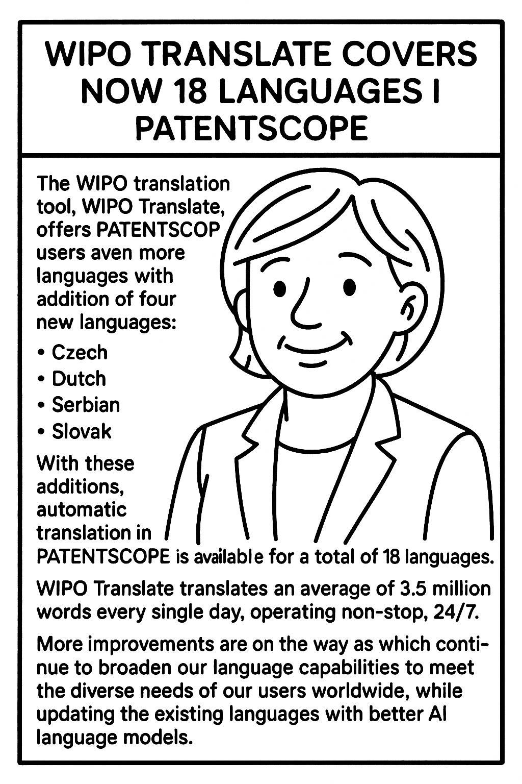 WIPO Translate Expands to 18 Languages